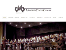 Tablet Screenshot of minnesotacenterchorale.org